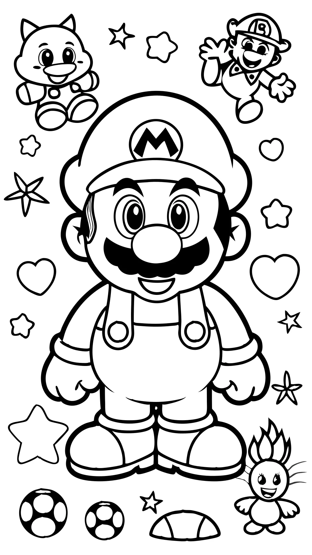 printable mario brothers coloring pages